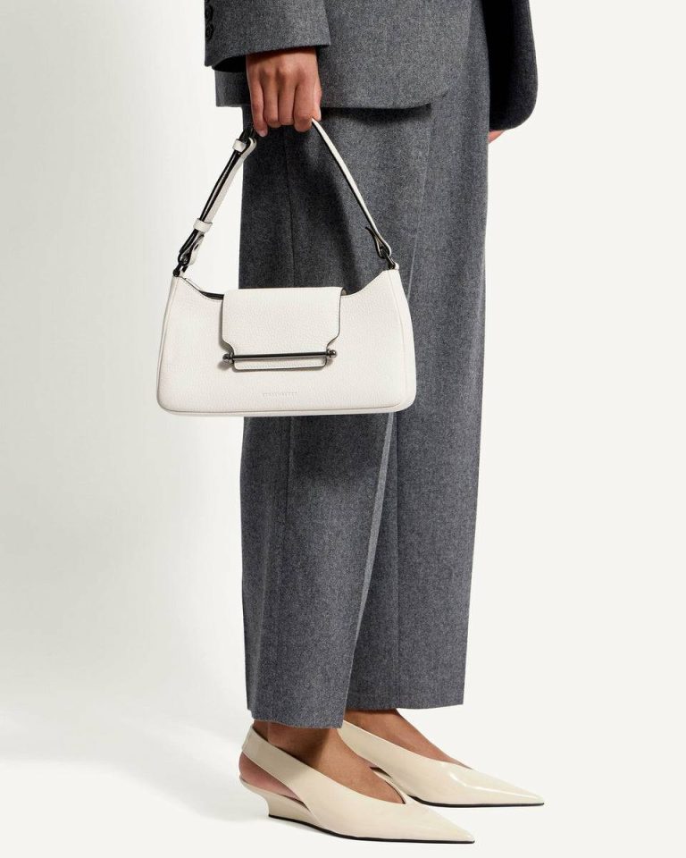 White Multrees Omni Zipped Shoulder Bags Women Strathberry