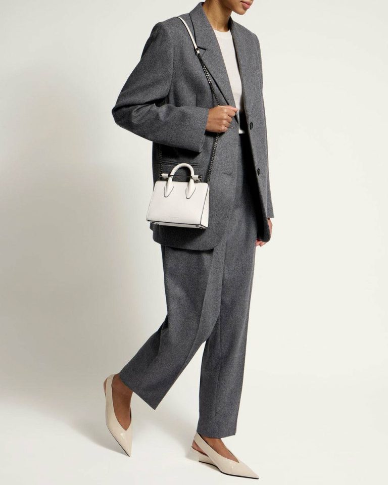 White Strathberry Women Nano Tote Totes & Top Handle Bags