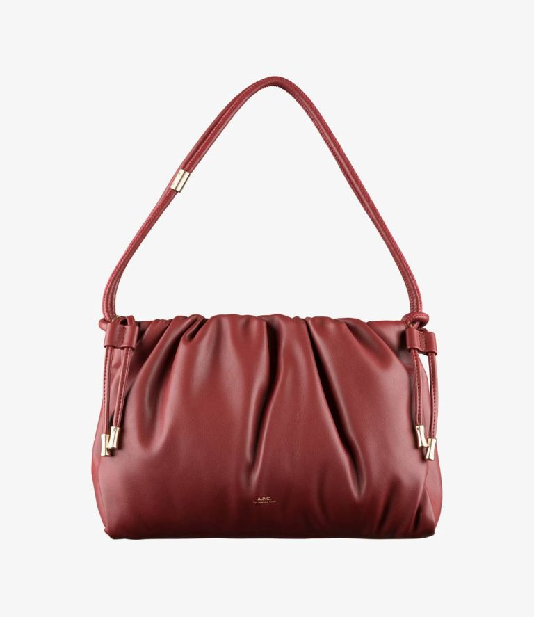 Women A.p.c. Crossbody Bags Ninon Shoulder Bag Wine Red