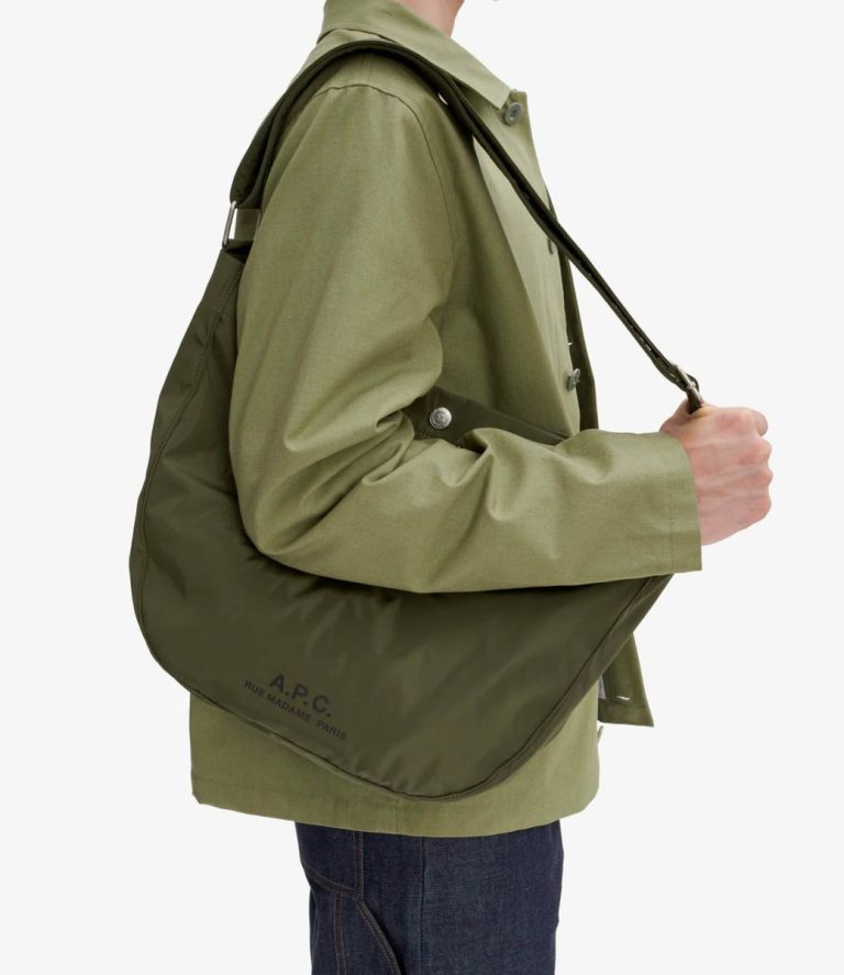 Women A.p.c. Khaki Crossbody Bags Journal Satchel - Image 2