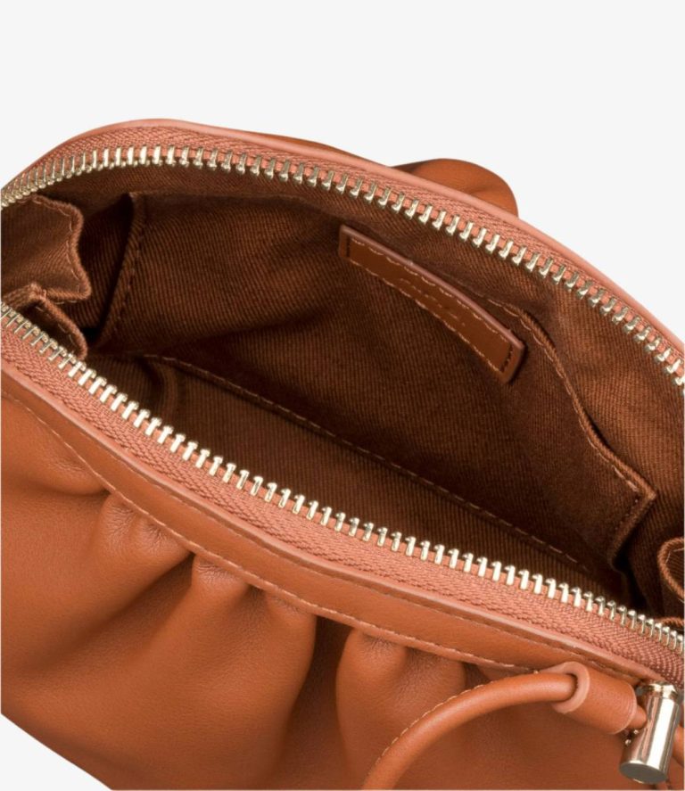 Women A.p.c. Shoulder Bags Ninon Small Drawstring Bag Hazelnut - Image 2