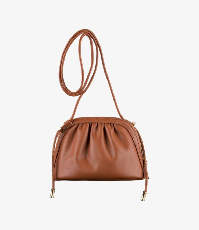 Women A.p.c. Shoulder Bags Ninon Small Drawstring Bag Hazelnut - Image 4