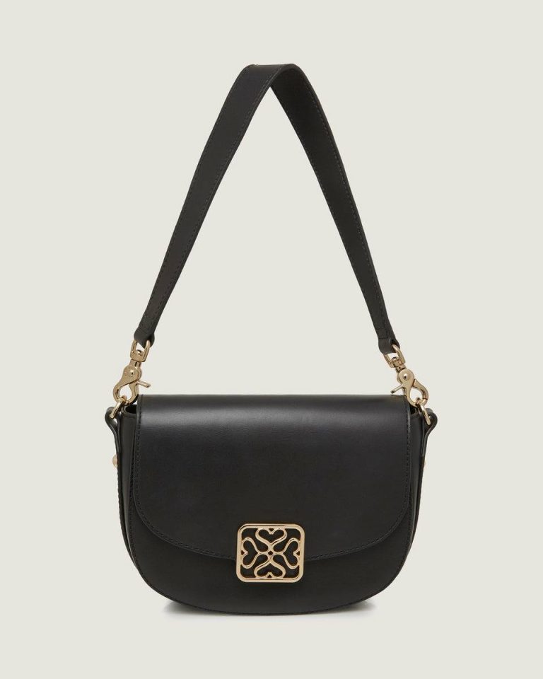 Women Bay Black Strathberry Shoulder Bags - Image 4