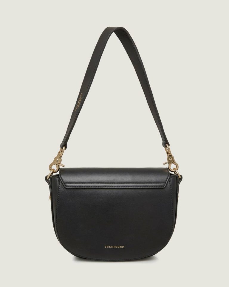 Women Bay Black Strathberry Shoulder Bags - Image 5