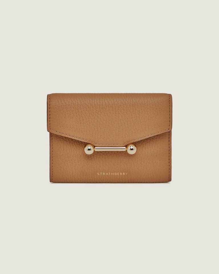 Women Caramel Mosaic Trifold Wallet Wallets Strathberry - Image 3