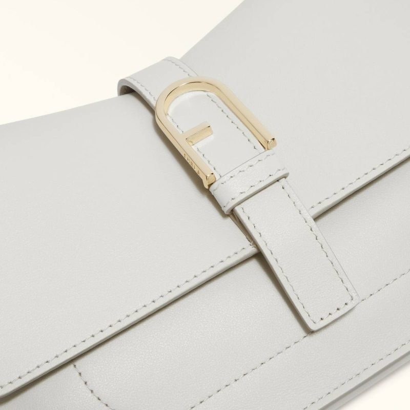 Women Crossbodies Furla Flow Top Handle Mini Marshmallow - Image 5