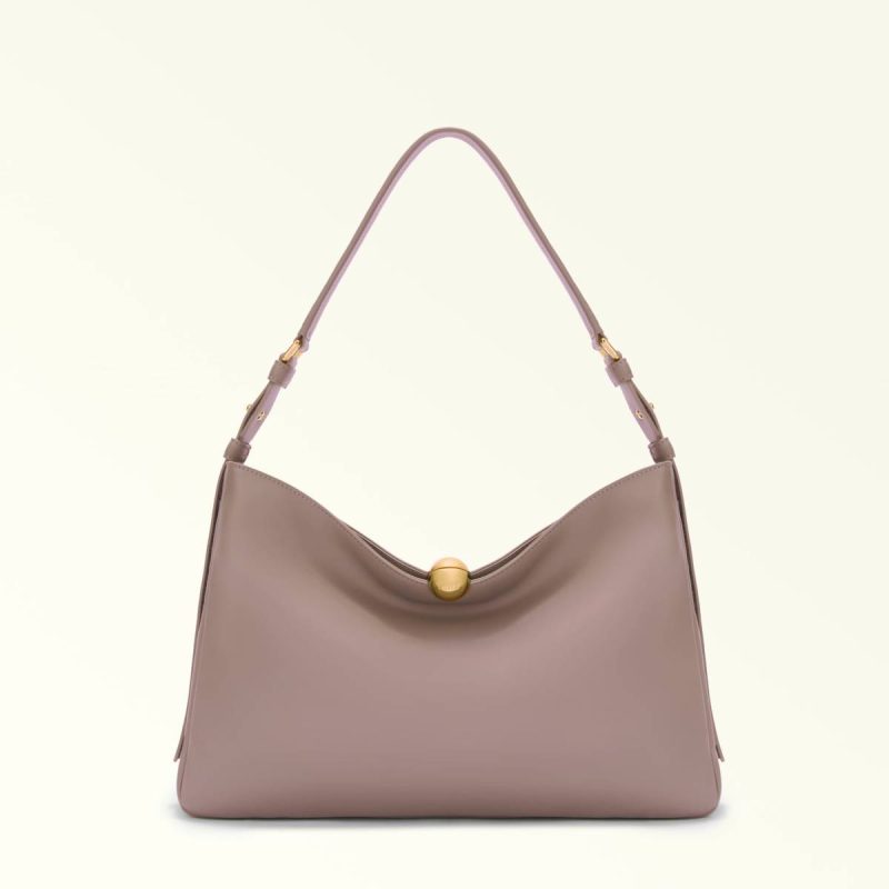 Women Crossbodies Mauve Furla Sfera Soft Shoulder Bag L