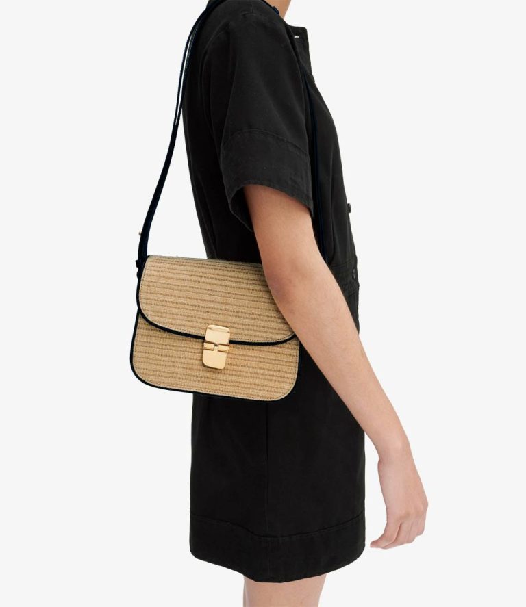 Women Crossbody Bags A.p.c. Beige/Black Grace Small Bag - Image 2