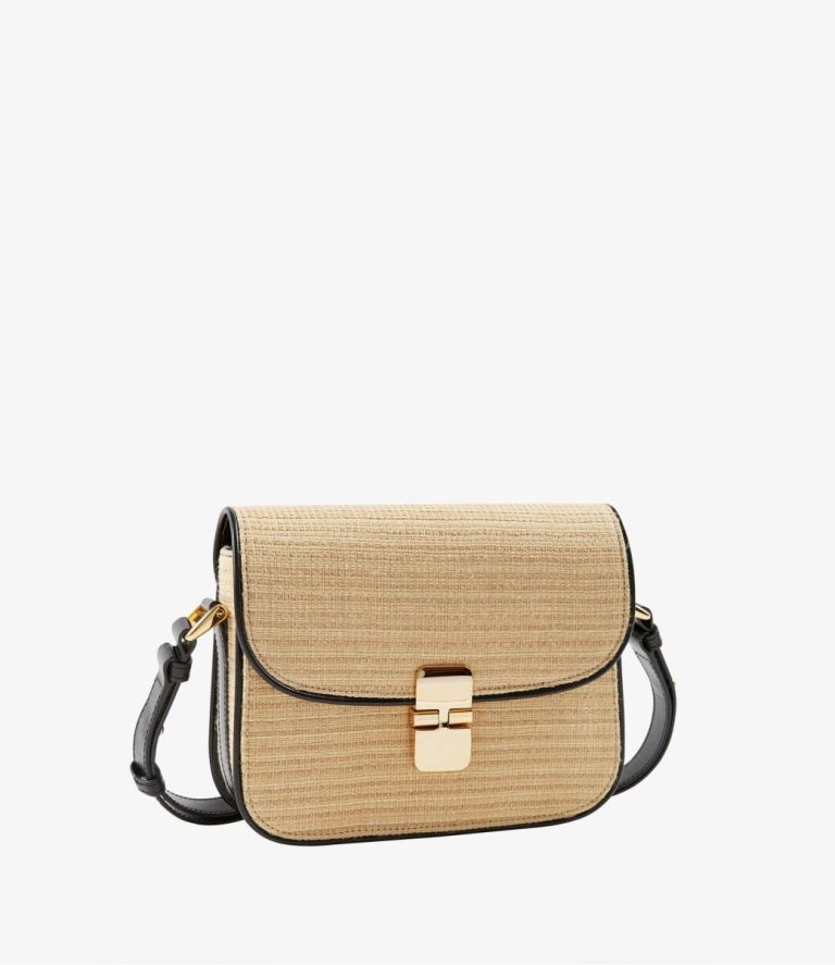 Women Crossbody Bags A.p.c. Beige/Black Grace Small Bag - Image 3