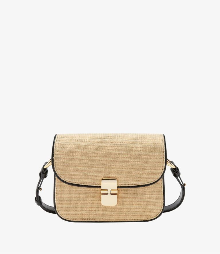 Women Crossbody Bags A.p.c. Beige/Black Grace Small Bag