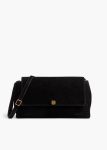 Women Crossbody Bags Audrey Crossbody Bag In Black Suede Black Khaite