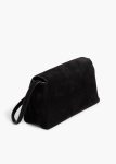 Women Crossbody Bags Audrey Crossbody Bag In Black Suede Black Khaite - Image 3