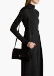 Women Crossbody Bags Audrey Crossbody Bag In Black Suede Black Khaite - Image 5