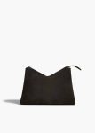 Women Crossbody Bags Khaite Black Lina Crossbody Bag In Black Suede - Image 2