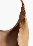 Women Crossbody Bags Khaite Hazelnut Augustina Hobo In Hazelnut Pebbled Leather - Image 3