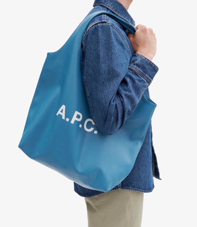 Women Faux Leather Bags Blue A.p.c. Ninon Tote Bag - Image 2