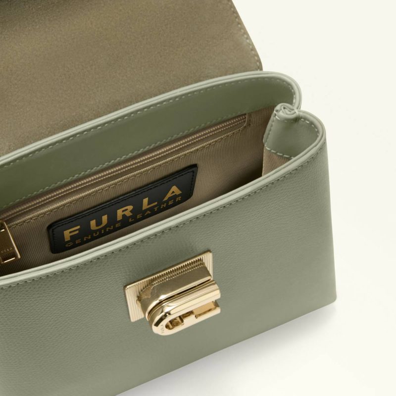 Women Furla 1927 Top Handle Mini Crossbodies Agave B - Image 4