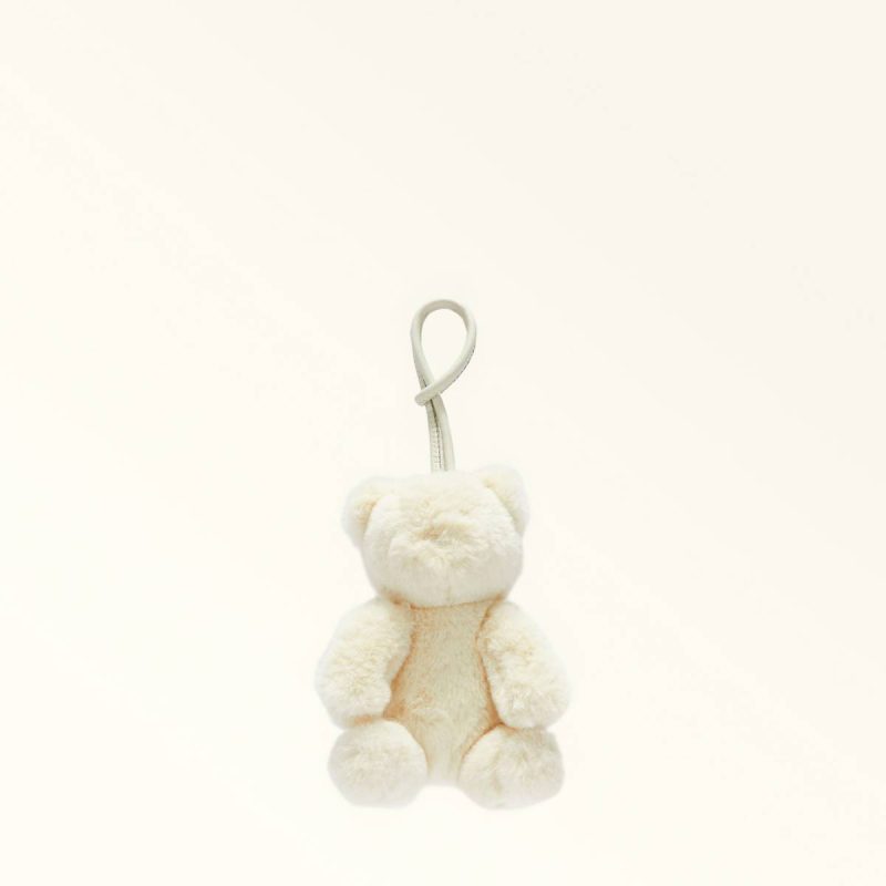 Women Furla Allegra Charm Bianco Keyrings