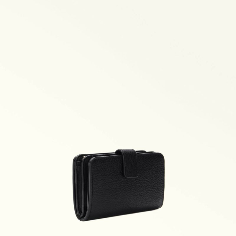 Women Furla Camelia Compact Wallet M Nero Wallets - Image 2