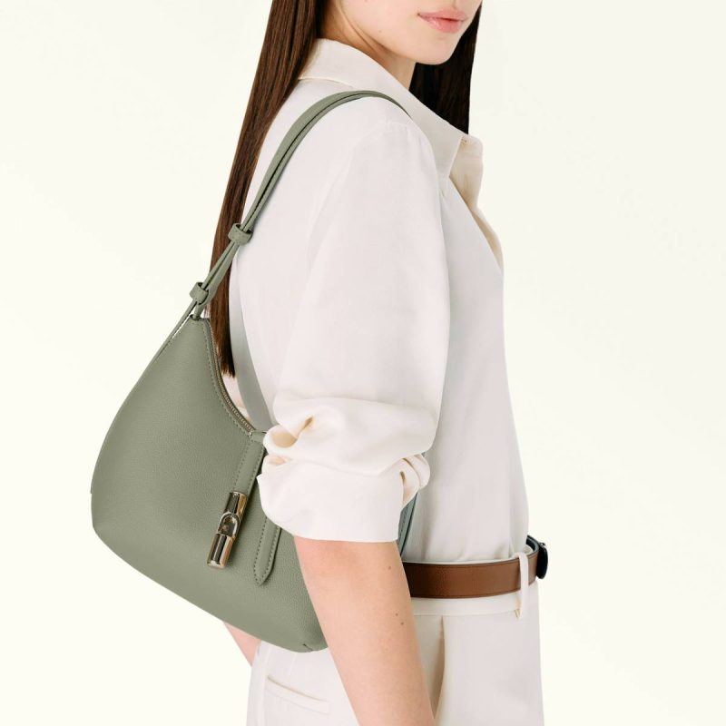 Women Furla Goccia Shoulder Bag S Shoulder Bags Agave B - Image 2