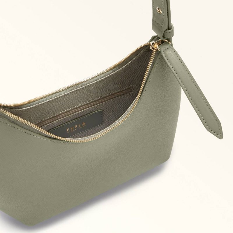 Women Furla Goccia Shoulder Bag S Shoulder Bags Agave B - Image 4