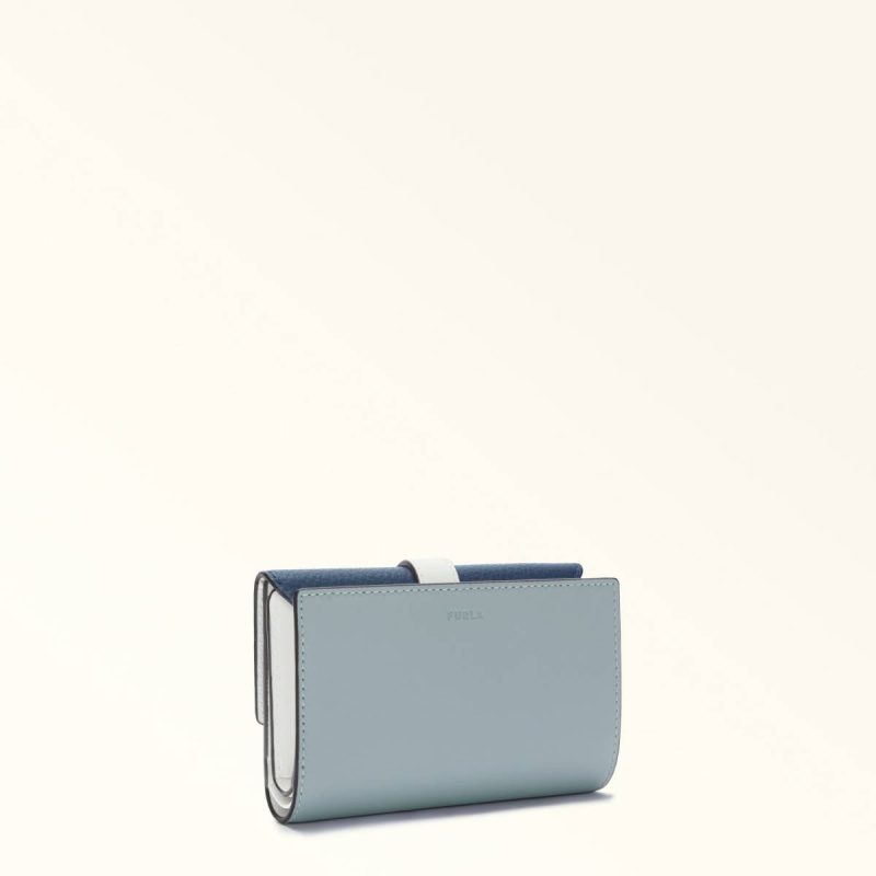 Women Furla Grazia Compact Wallet M Denim+Nuvola+Panna Wallets - Image 2