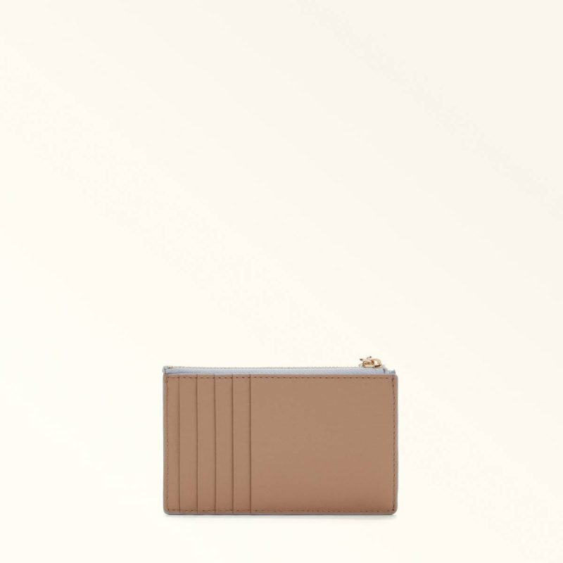 Women Furla Nuvola Card Case M Wallets Nuvola+Ballerina I+Greige - Image 2