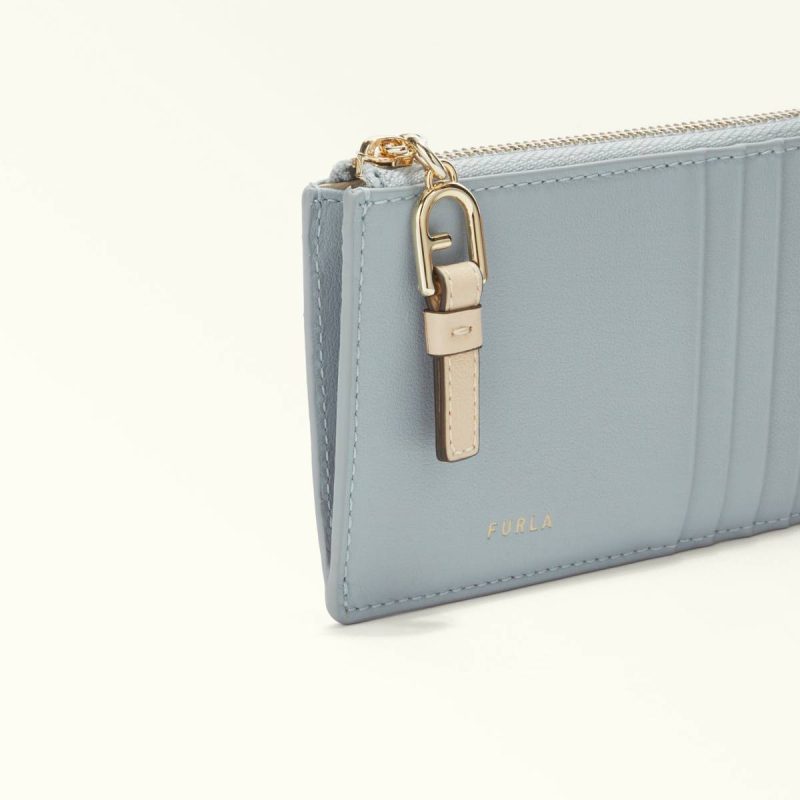 Women Furla Nuvola Card Case M Wallets Nuvola+Ballerina I+Greige - Image 3
