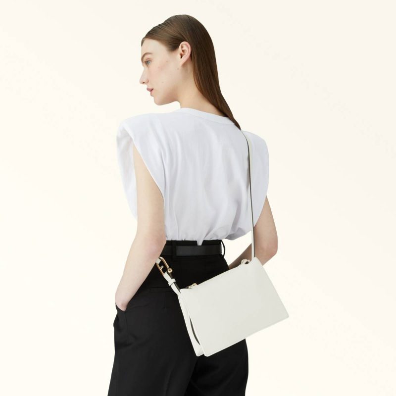 Women Furla Nuvola Crossbody S Marshmallow Crossbodies - Image 2