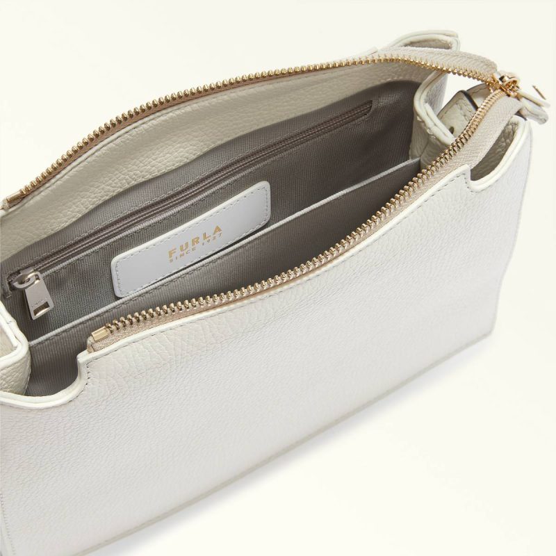 Women Furla Nuvola Crossbody S Marshmallow Crossbodies - Image 4