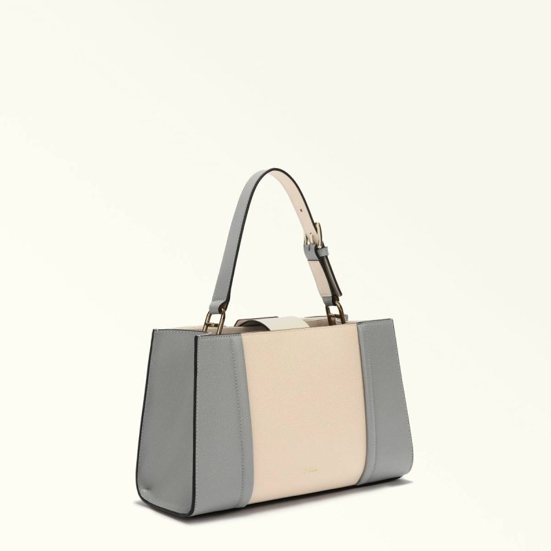 Women Furla Riva Tote M Totes Ballerina I+Cenere - Image 3