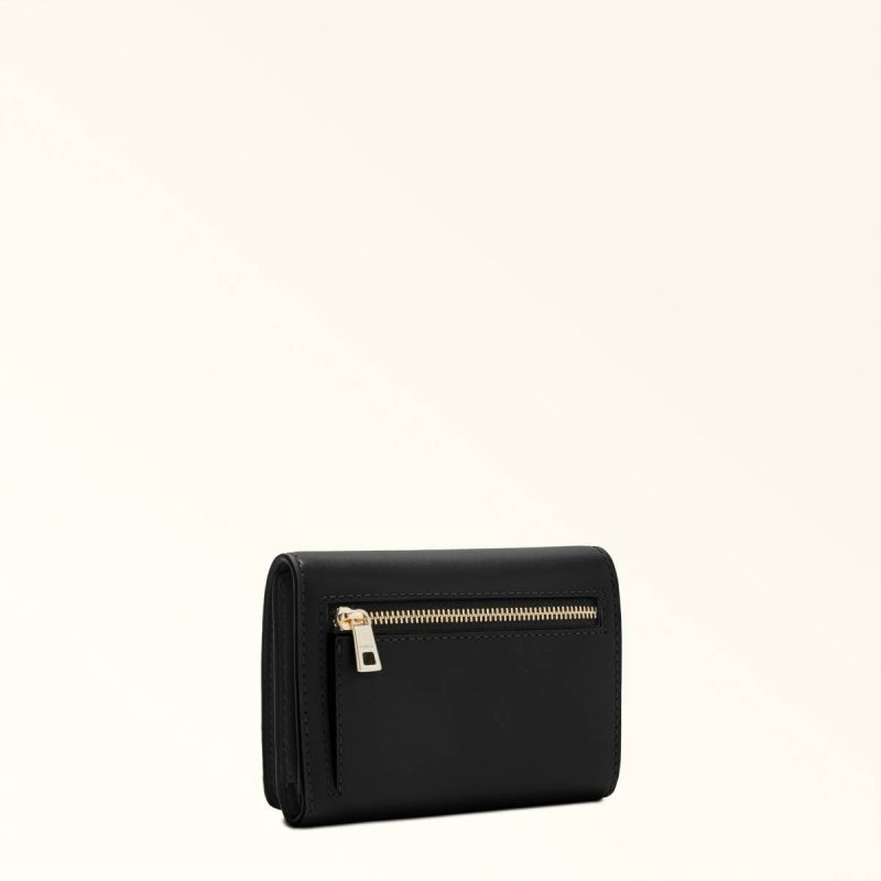 Women Furla Sfera Compact Wallet M Wallets Nero - Image 2