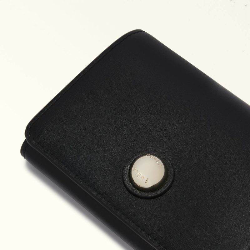 Women Furla Sfera Compact Wallet M Wallets Nero - Image 3