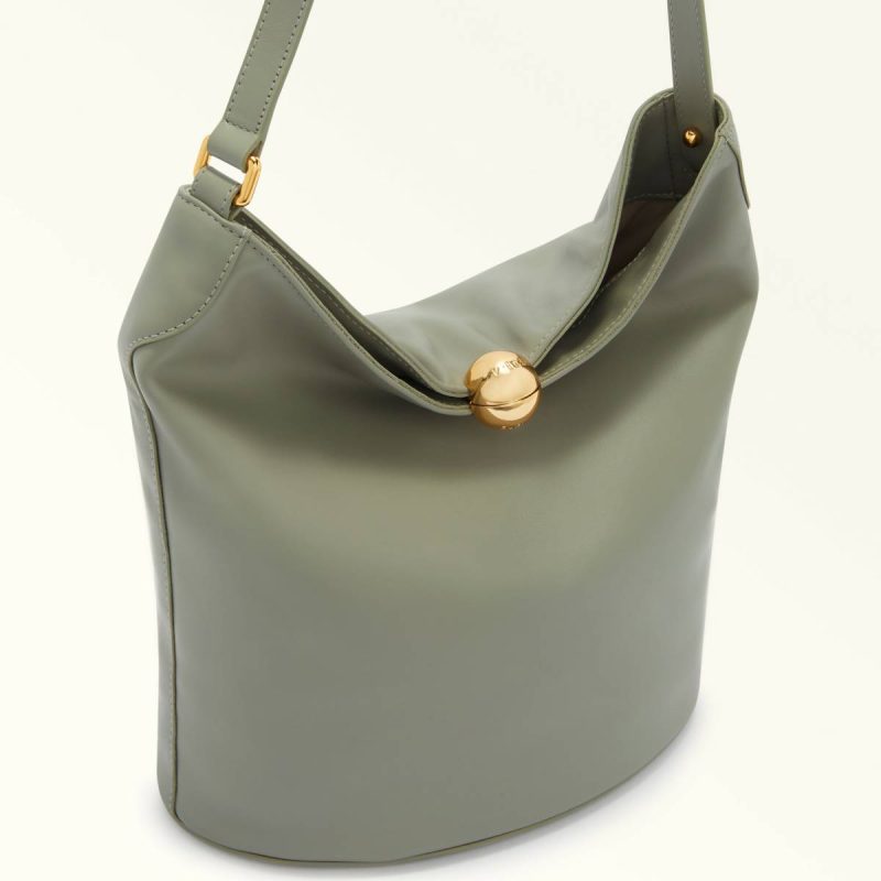 Women Furla Sfera Soft Bucket Bag S Agave B Crossbodies - Image 5