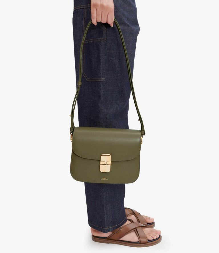 Women Grace Small Bag A.p.c. Clay Green Crossbody Bags - Image 2