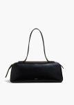 Women Khaite Black Shoulder Bags Simona Shoulder Bag In Black Leather