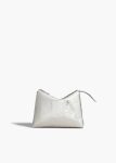 Women Khaite Lina Pochette In Silver Eel Leather Silver Pouches