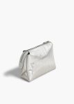 Women Khaite Lina Pochette In Silver Eel Leather Silver Pouches - Image 2