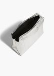 Women Khaite Lina Pochette In Silver Eel Leather Silver Pouches - Image 3