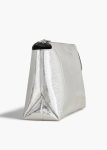 Women Khaite Lina Pochette In Silver Eel Leather Silver Pouches - Image 4