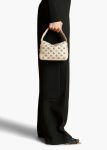 Women Khaite Top Handle Dark Ivory Small Elena Bag In Dark Ivory Leather With Silver Studs - Image 5