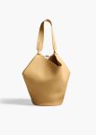 Women Khaite Wheat Totes Small Lotus Tote In Wheat Pebbled Leather