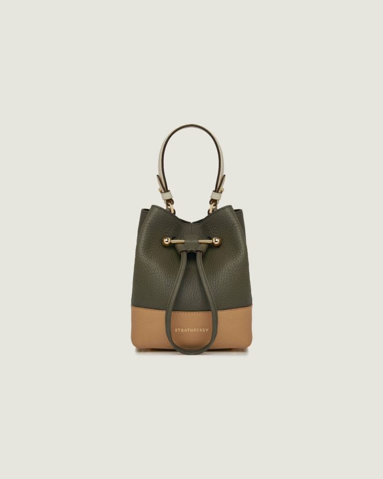 Women Khaki/Caramel/Diamond Strathberry Totes & Top Handle Bags Osette - Image 3