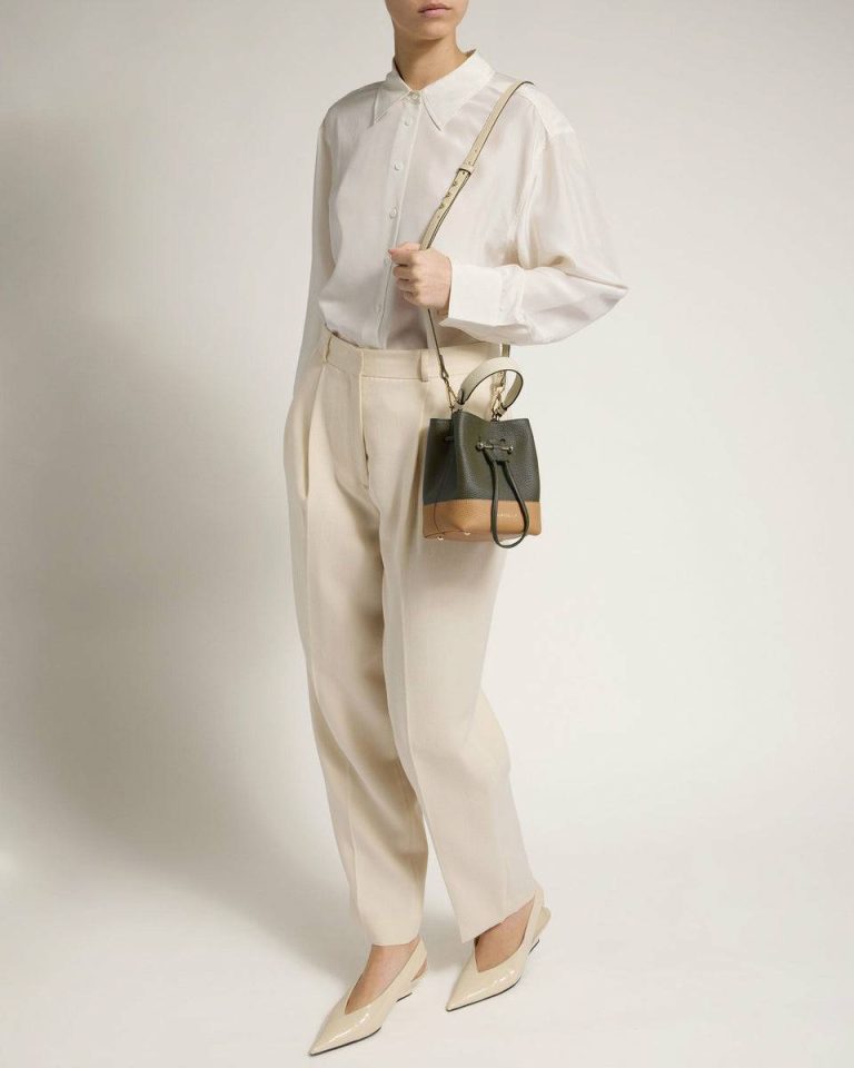Women Khaki/Caramel/Diamond Strathberry Totes & Top Handle Bags Osette