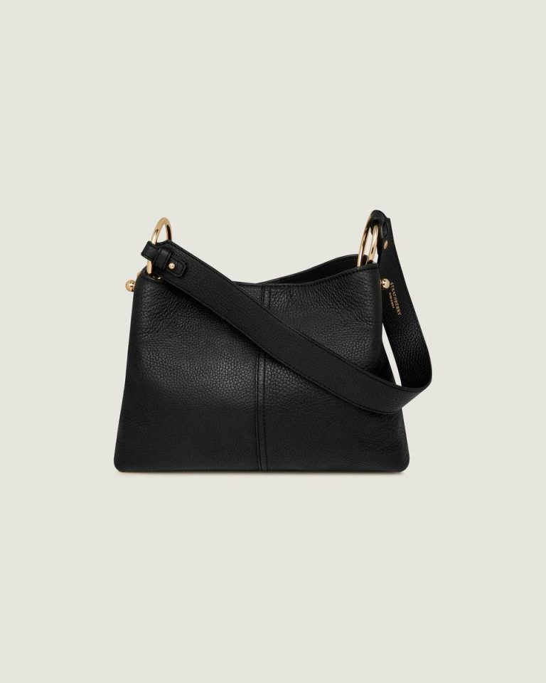 Women Lana Hobo Shoulder Bags Strathberry Black - Image 4