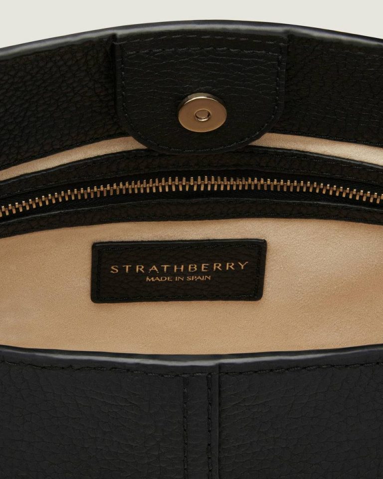 Women Lana Hobo Shoulder Bags Strathberry Black - Image 5