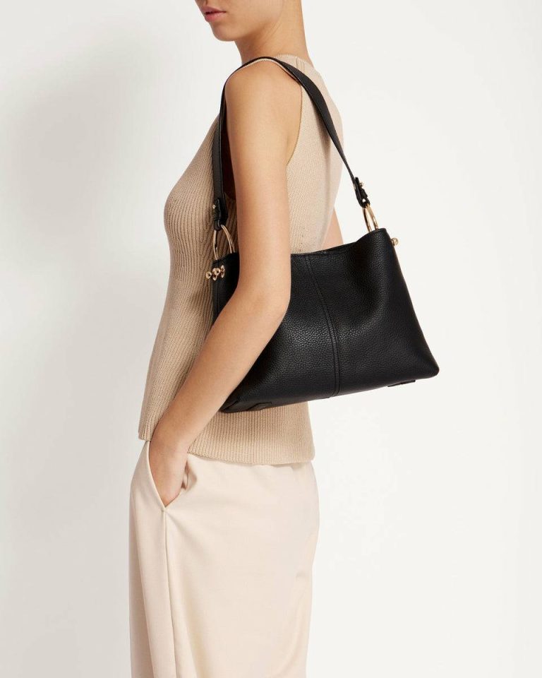 Women Lana Hobo Shoulder Bags Strathberry Black