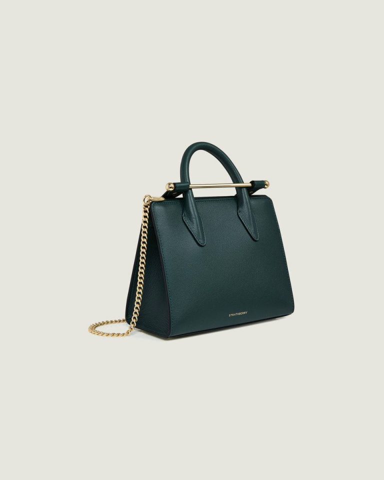 Women Mini Tote Bottle Green Crossbody Bags Strathberry - Image 2