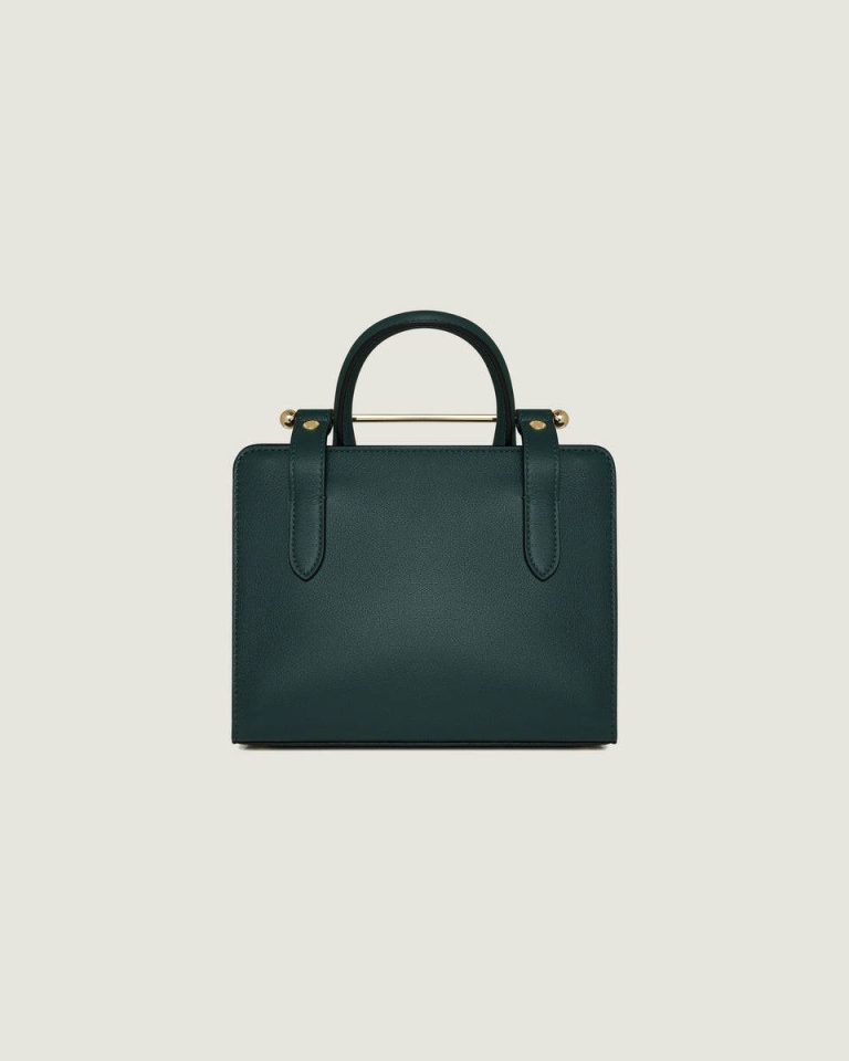 Women Mini Tote Bottle Green Crossbody Bags Strathberry - Image 4