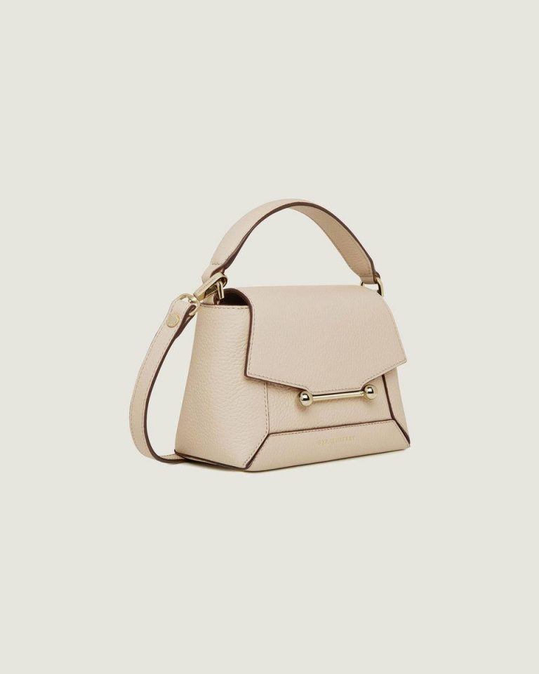 Women Mosaic Nano Crossbody Bags Strathberry Oat - Image 2